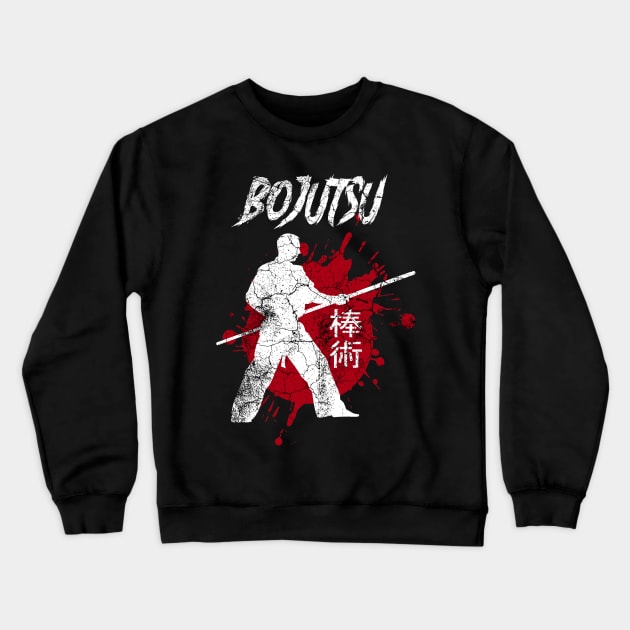 Bojutsu Martial Arts Bo Justu Staff Training Outfit Crewneck Sweatshirt by JTYDesigns